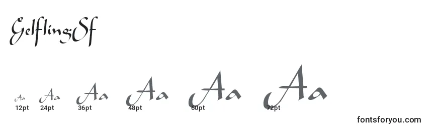 GelflingSf Font Sizes