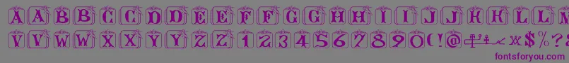 Angelots Font – Purple Fonts on Gray Background