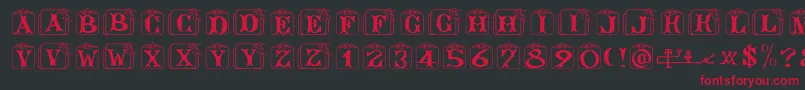 Angelots Font – Red Fonts on Black Background