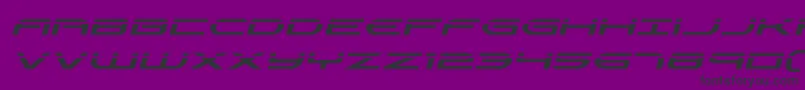 Antietamlaserital-Schriftart – Schwarze Schriften auf violettem Hintergrund