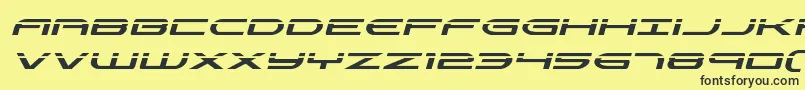 Antietamlaserital Font – Black Fonts on Yellow Background