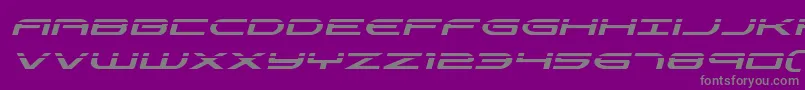 Antietamlaserital Font – Gray Fonts on Purple Background