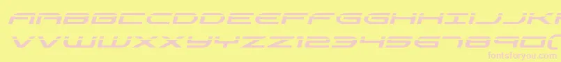 Antietamlaserital Font – Pink Fonts on Yellow Background