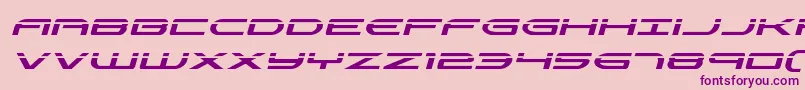 Antietamlaserital-Schriftart – Violette Schriften auf rosa Hintergrund