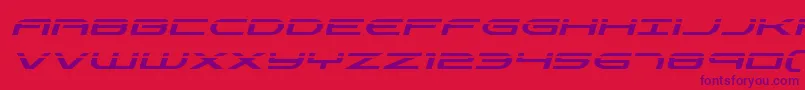 Antietamlaserital Font – Purple Fonts on Red Background