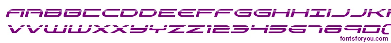 Antietamlaserital-Schriftart – Violette Schriften auf weißem Hintergrund