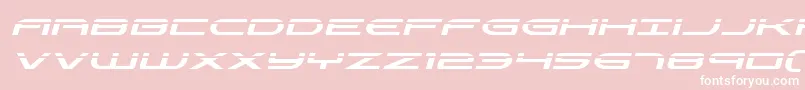 Antietamlaserital-Schriftart – Weiße Schriften auf rosa Hintergrund