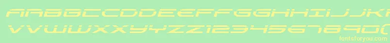 Antietamlaserital Font – Yellow Fonts on Green Background