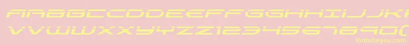 Antietamlaserital Font – Yellow Fonts on Pink Background