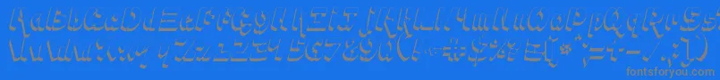 More about Ampad3D2 Font Ampad3D2 Font – Gray Fonts on Blue Background