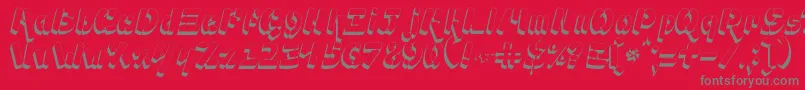 Шрифт Ampad3D2 – серые шрифты на красном фоне