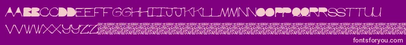 Hotbone Font – Pink Fonts on Purple Background