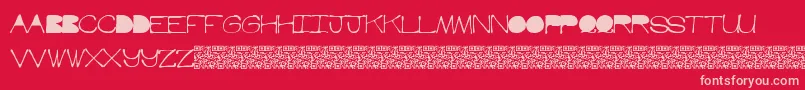 Hotbone Font – Pink Fonts on Red Background