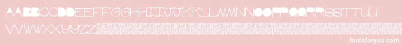 Hotbone Font – White Fonts on Pink Background