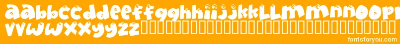 Eyeonlyhaveeyesforyou Font – White Fonts on Orange Background