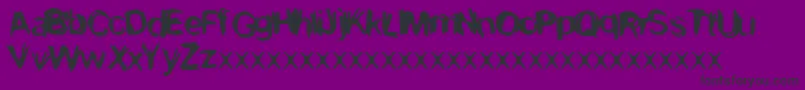 Kevin2 Font – Black Fonts on Purple Background