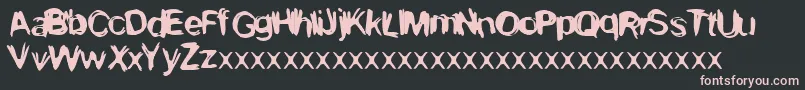 Kevin2 Font – Pink Fonts on Black Background