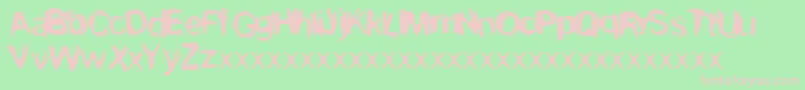 Kevin2 Font – Pink Fonts on Green Background