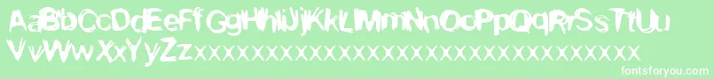 Kevin2 Font – White Fonts on Green Background