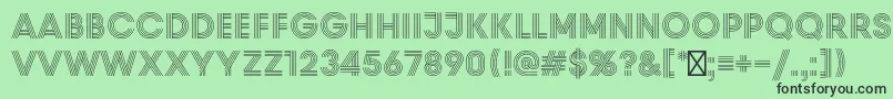 PrismRegular Font – Black Fonts on Green Background