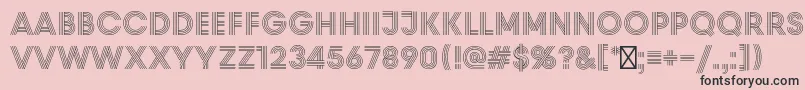 PrismRegular Font – Black Fonts on Pink Background