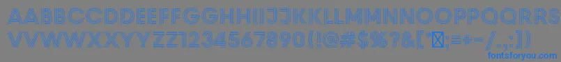 PrismRegular Font – Blue Fonts on Gray Background