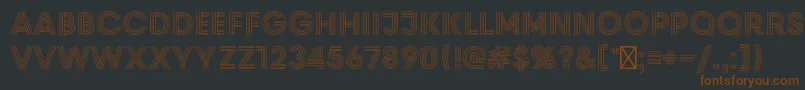 PrismRegular Font – Brown Fonts on Black Background