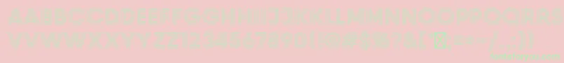 PrismRegular Font – Green Fonts on Pink Background