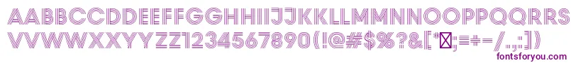 PrismRegular Font – Purple Fonts on White Background