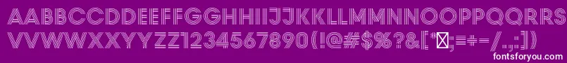 PrismRegular Font – White Fonts on Purple Background