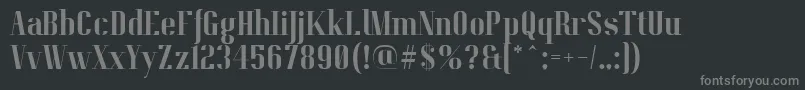 PitchDisplayRegularDemo Font – Gray Fonts on Black Background