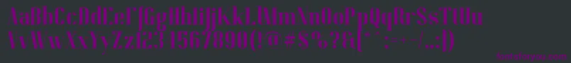 PitchDisplayRegularDemo Font – Purple Fonts on Black Background