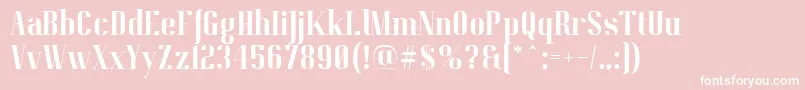 PitchDisplayRegularDemo Font – White Fonts on Pink Background