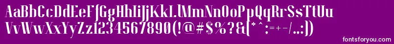 PitchDisplayRegularDemo Font – White Fonts on Purple Background