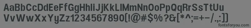 UfontSansMedium Font – Black Fonts on Gray Background
