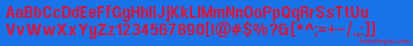 fuente UfontSansMedium – Fuentes Rojas Sobre Fondo Azul