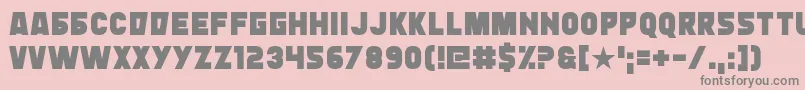 Typingrad Font – Gray Fonts on Pink Background