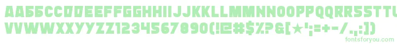 Typingrad Font – Green Fonts on White Background