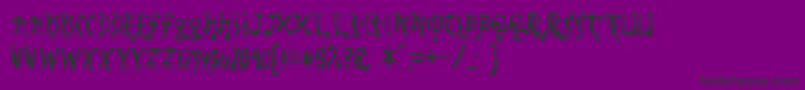 Sorundown Font – Black Fonts on Purple Background