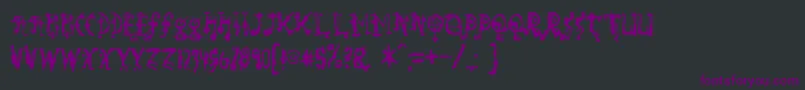 Sorundown Font – Purple Fonts on Black Background