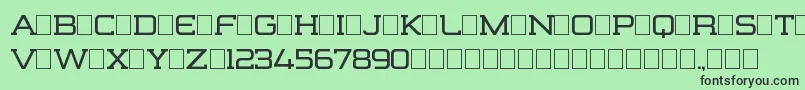 FormationSerifRegular Font – Black Fonts on Green Background