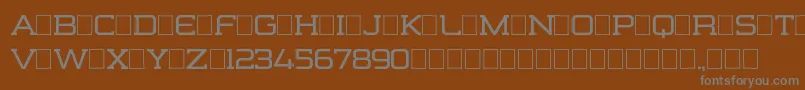 Шрифт FormationSerifRegular – серые шрифты на коричневом фоне