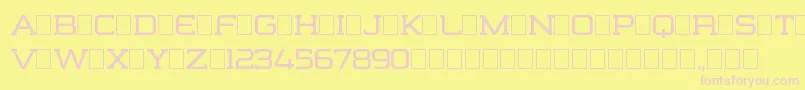 FormationSerifRegular Font – Pink Fonts on Yellow Background