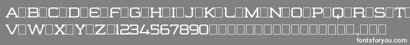 Czcionka FormationSerifRegular – białe czcionki na szarym tle