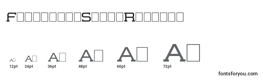Размеры шрифта FormationSerifRegular
