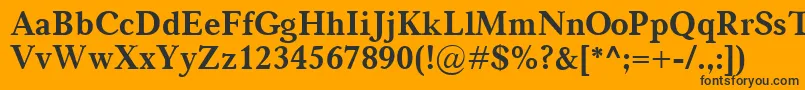 CarniolaBold Font – Black Fonts on Orange Background