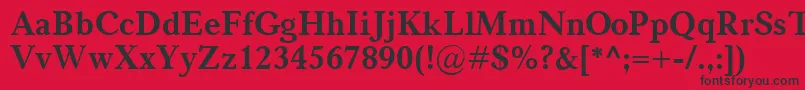 CarniolaBold Font – Black Fonts on Red Background