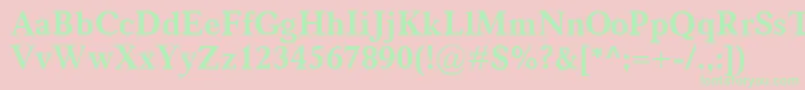 CarniolaBold Font – Green Fonts on Pink Background