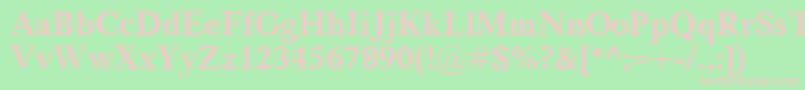 CarniolaBold Font – Pink Fonts on Green Background