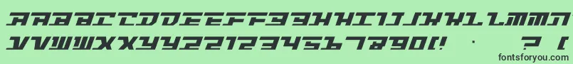 Шрифт Intrepd2 – чёрные шрифты на зелёном фоне